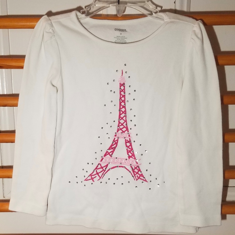 Vintage Gymboree PARISIAN CHIC 4 Eiffel Tower Top